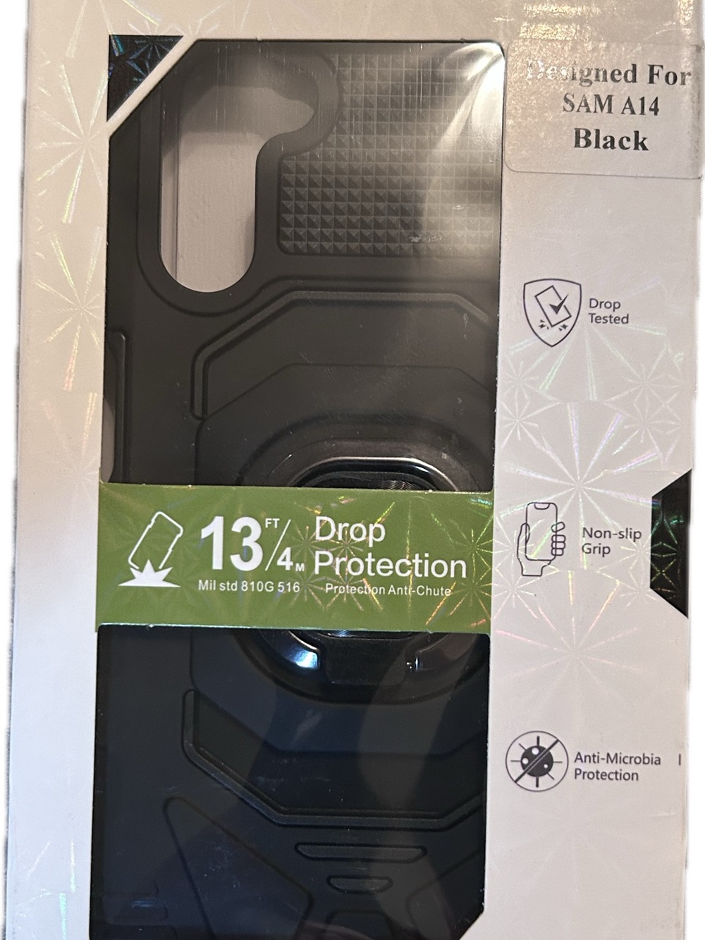 NEW Black Rugged Protective Phone Case for SAM A14